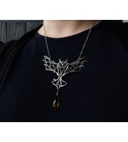 Flying owl necklace