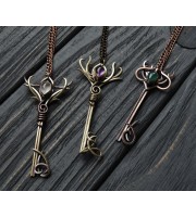 "Phoenix" key necklace