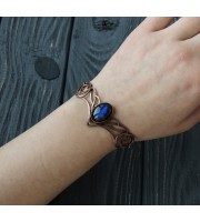 Medieval bracelet with blue labadorite